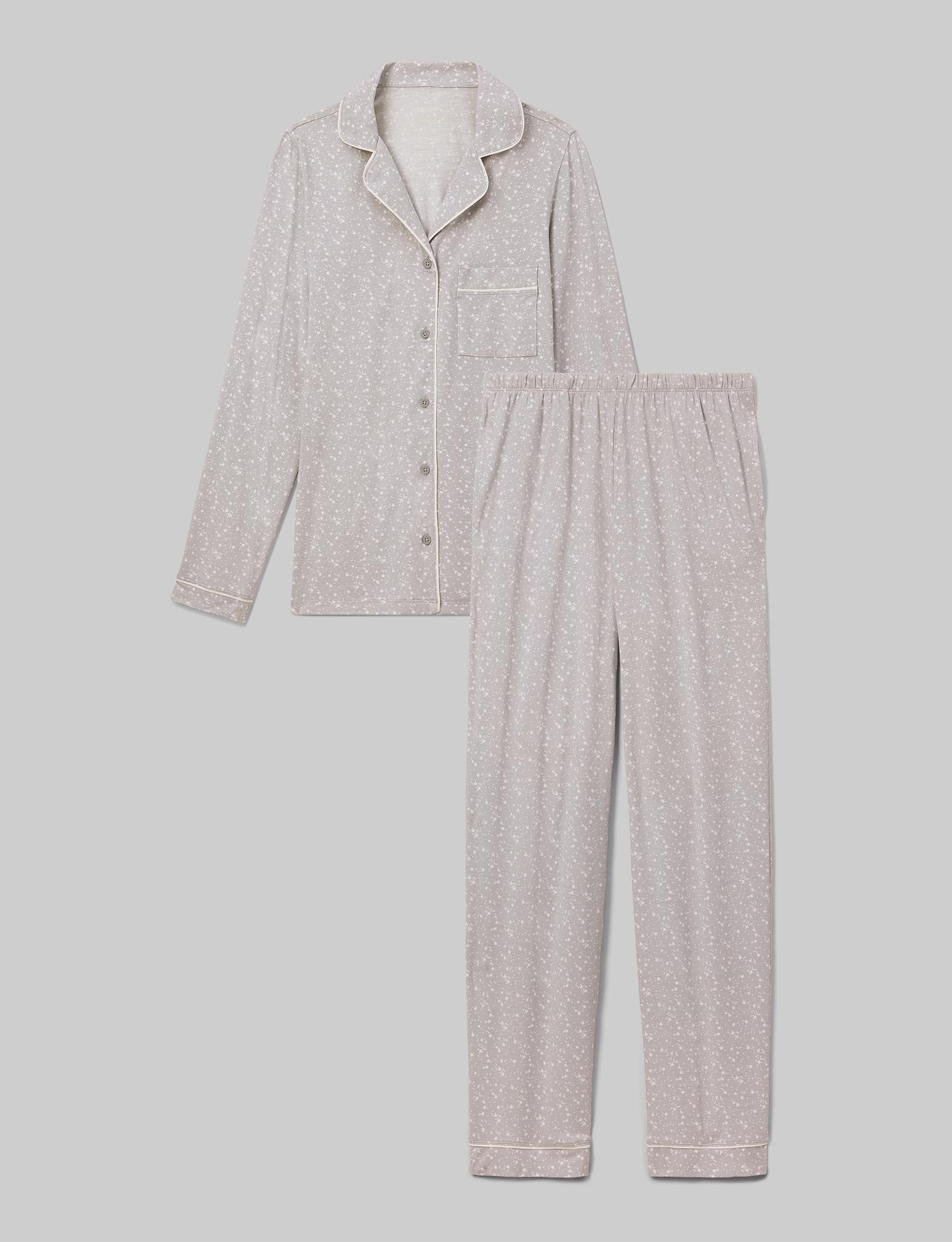 Cozy Women's Long Sleeve Pajama Set - Soft Sleepwear Loungewear for Relaxing at Home & Bedtime Comfort