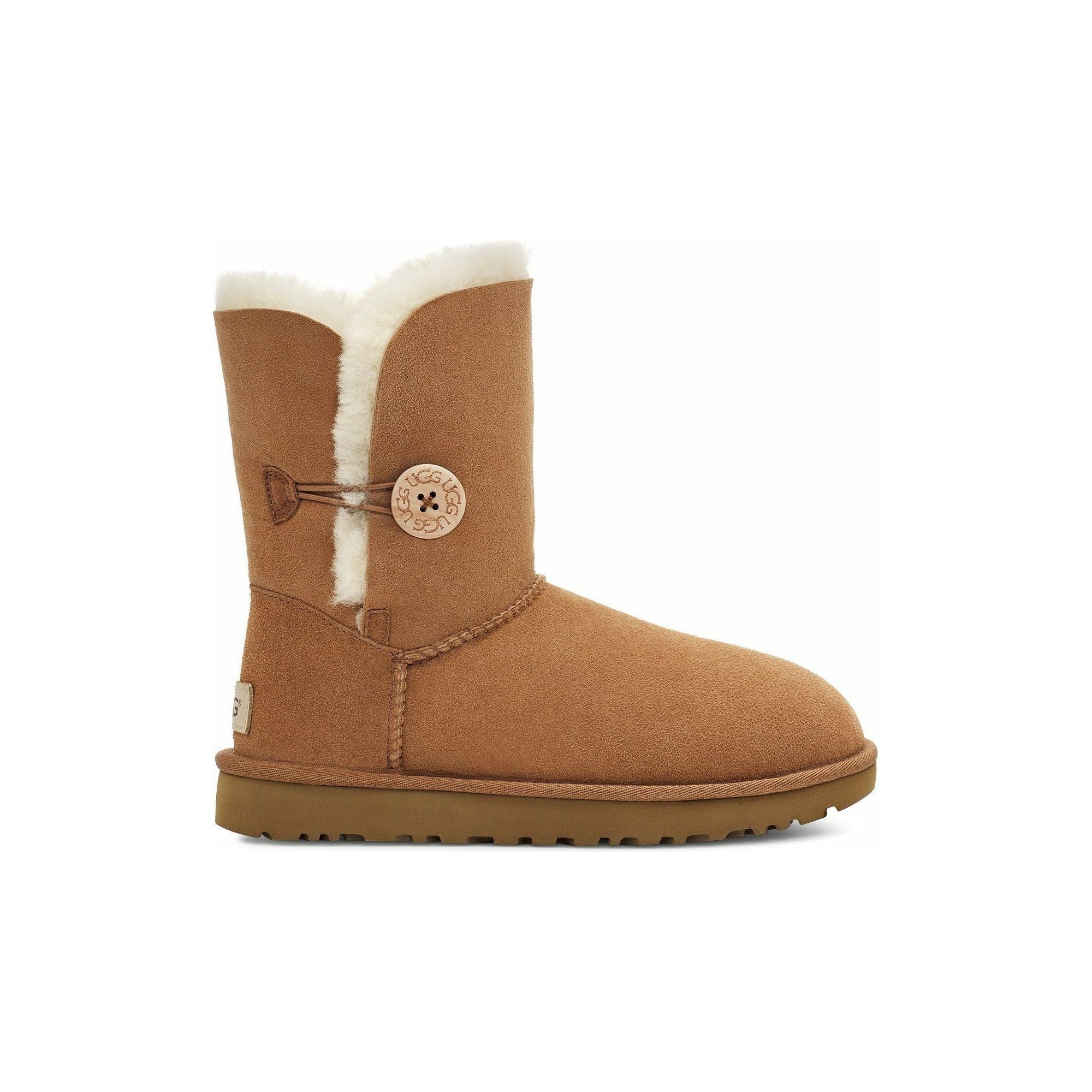 UGG Women's Bailey Button II Boot - Chestnut Brown Winter Boots for Women | Warm & Comfortable Snow Boots for Cold Weather, Outdoor Walking & Casual Wear
