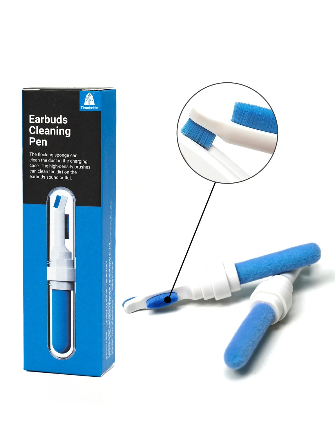 Timekettle Earbuds Cleaning Pen - Compatible with M3, WT2 Edge, X1 AI Translator Earbuds - Essential Accessory for Wireless Earbud Maintenance - Perfect for Travel, Business & Language Learning