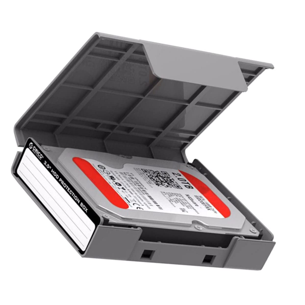 Zerodeko 5 Pack Hard Drive Protective Case - Shockproof Portable Hard Disk Storage Box Wallet for SSD HDD External Drives - Compact Travel Office Accessories for Laptop PC MacBook Data Backup & Organization