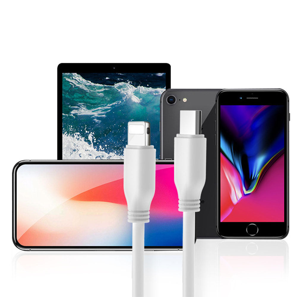 Premium USB C to Lightning Cable 3ft Fast Charging Cord - Compatible with iPhone 14/13/12/11/X/8 & More - Durable Nylon Braided for Home, Office & Travel Charging