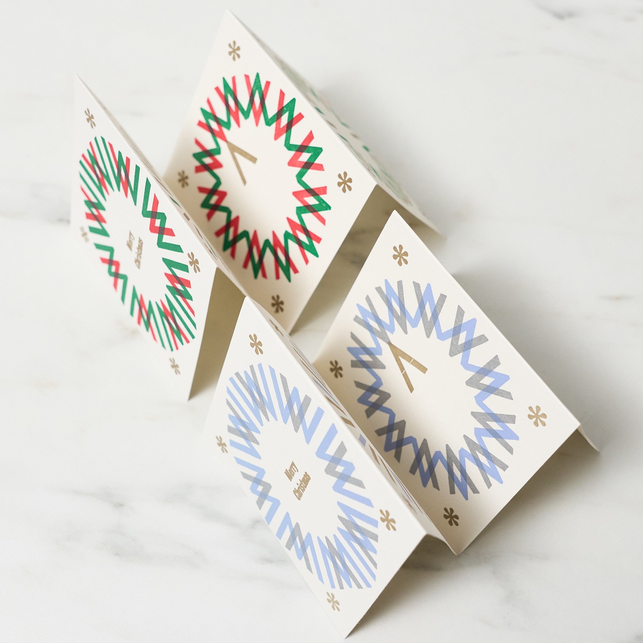 Premium Letterpress Quarto Bound Christmas Cards - Handcrafted Holiday Greeting Cards for Family & Friends - Perfect for Holiday Wishes, Office Gifts & Festive Decorations