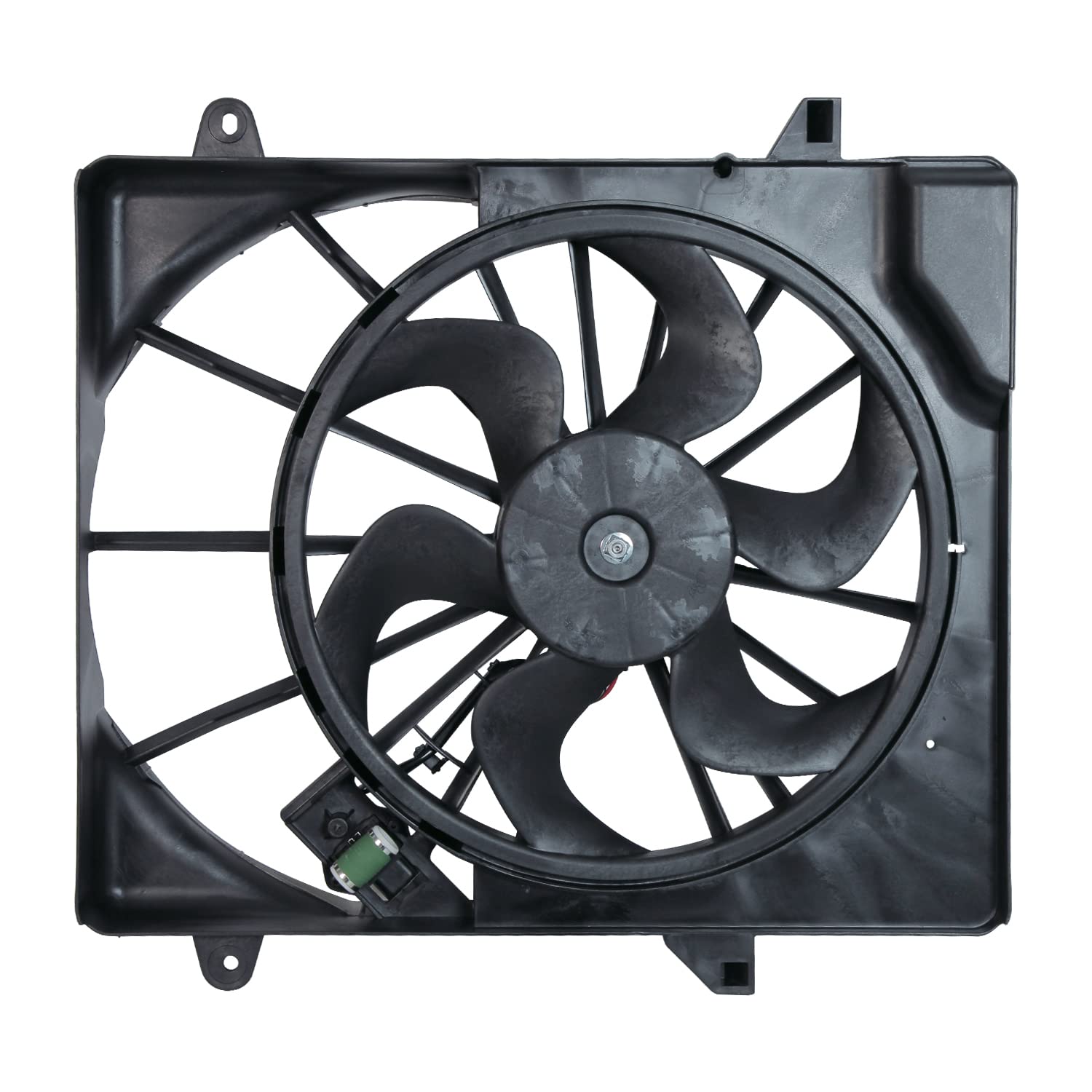 TYC 621690 Cooling Fan Assembly Replacement for 2007-2011 Dodge Nitro - High Performance Radiator Cooling Fan for Engine Overheating Protection - Perfect for Off-Roading, Towing & Hot Weather Driving