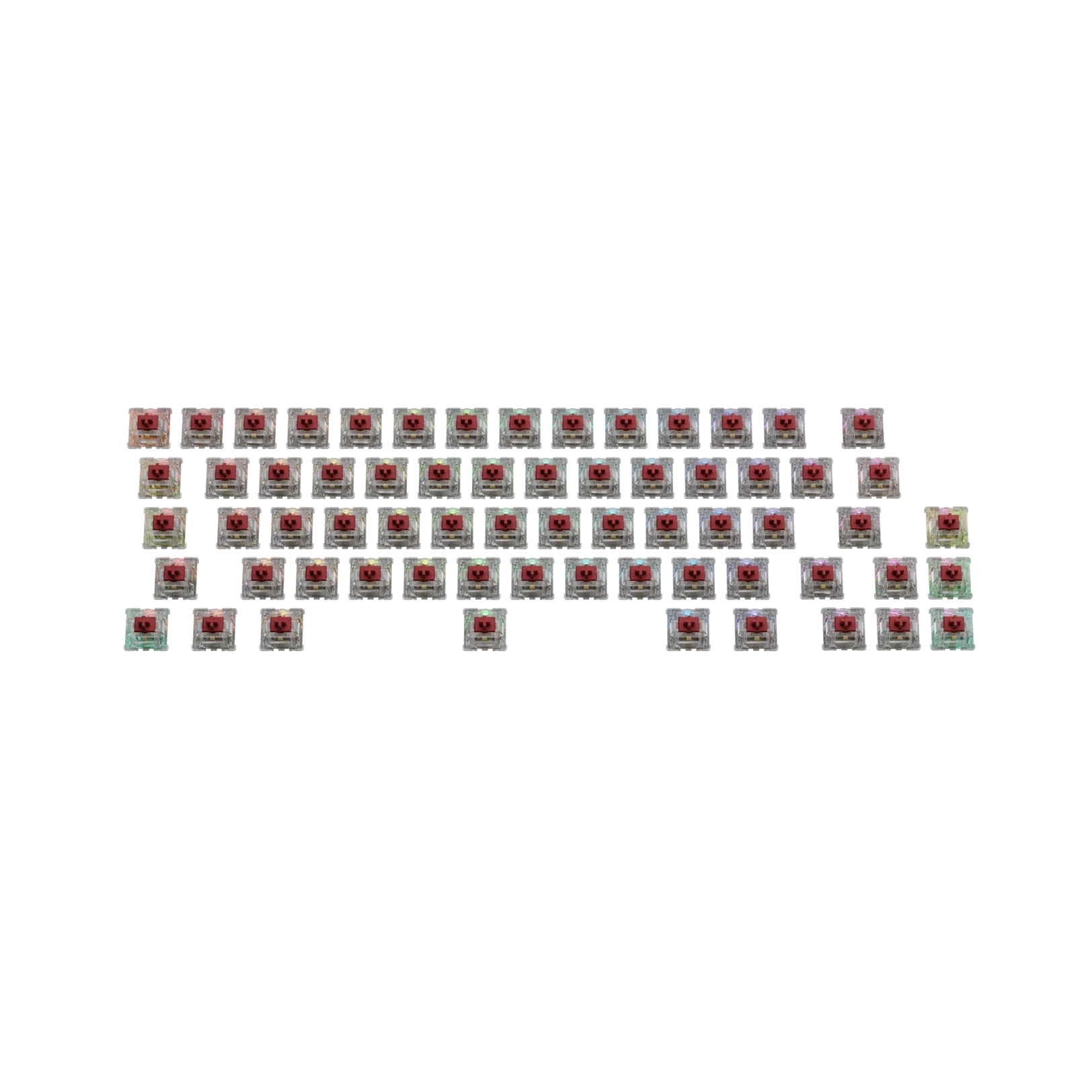 Glorious Fox Heavy MX 65 ANSI Mechanical Keyboard Switches - Perfect for Gaming, Typing & Office Work