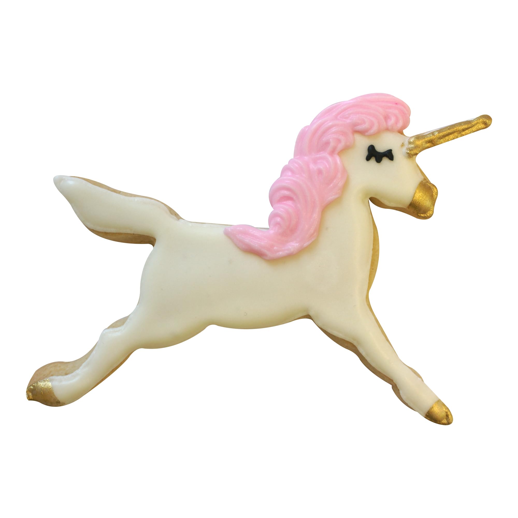 R & M Polyresin Coated Unicorn Cookie Cutter - 4.5 Inch Purple Baking Tool for DIY Cookies, Cupcakes & Party Decorations