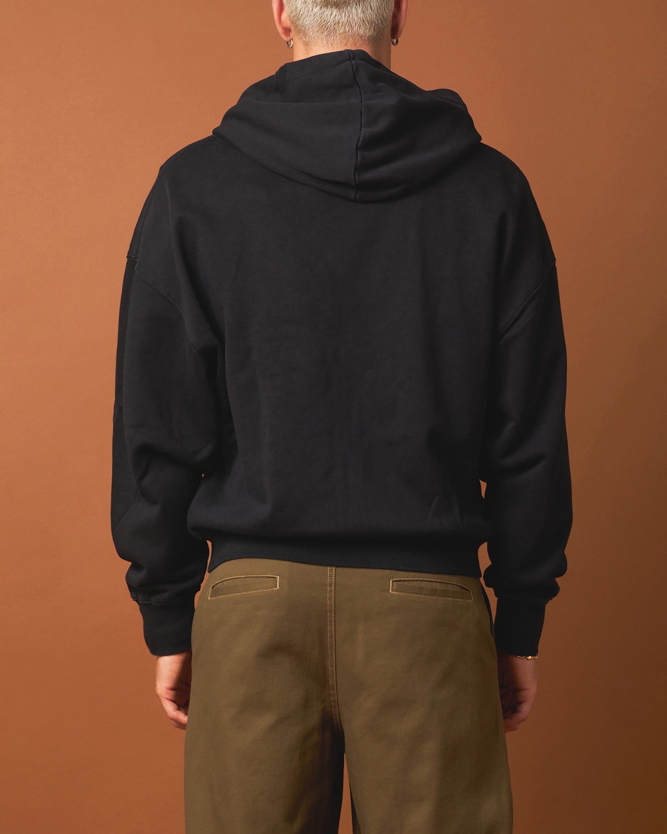 404 Bottom Zip Form Hoodie Black - Stylish Unisex Pullover for Streetwear & Casual Outfits | Perfect for Gym, Lounge & Outdoor Activities