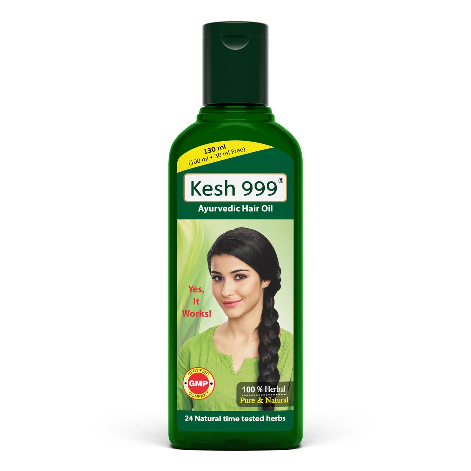Kesh-999 Ayurvedic Hair Oil for Hair Growth | Anti-Hair Fall Treatment with 24 Natural Herbs Extract | Daily Nourishing Hair Care | Perfect for Dry, Damaged & Frizzy Hair | Pack of 1