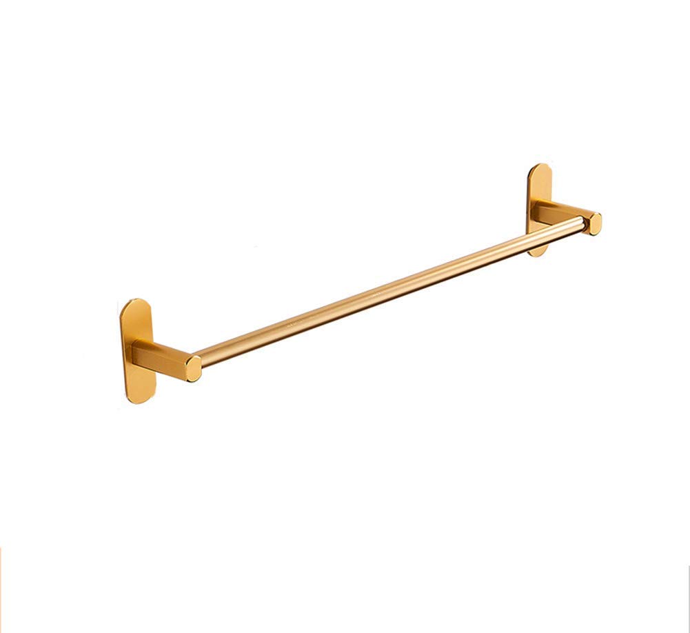 Wall-Mounted Aluminum Towel Rack - 70cm Space Saving Single Hook Bathroom & Balcony Organizer | Perfect for Hotels, Homes & Small Spaces