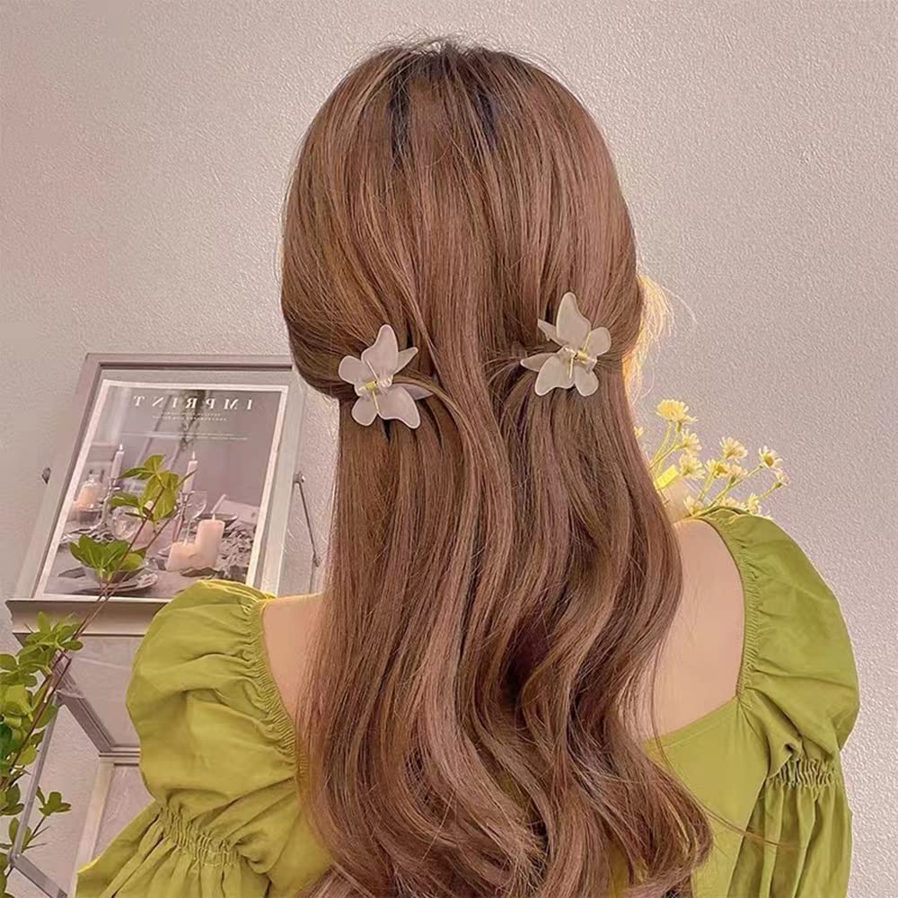 Stylish Pearl Butterfly Tassel Hair Clips for Women & Girls - Trendy Metal Hair Accessories, Claw Clips & Bridal Hair Pins - Perfect for Weddings, Parties & Everyday Fashion