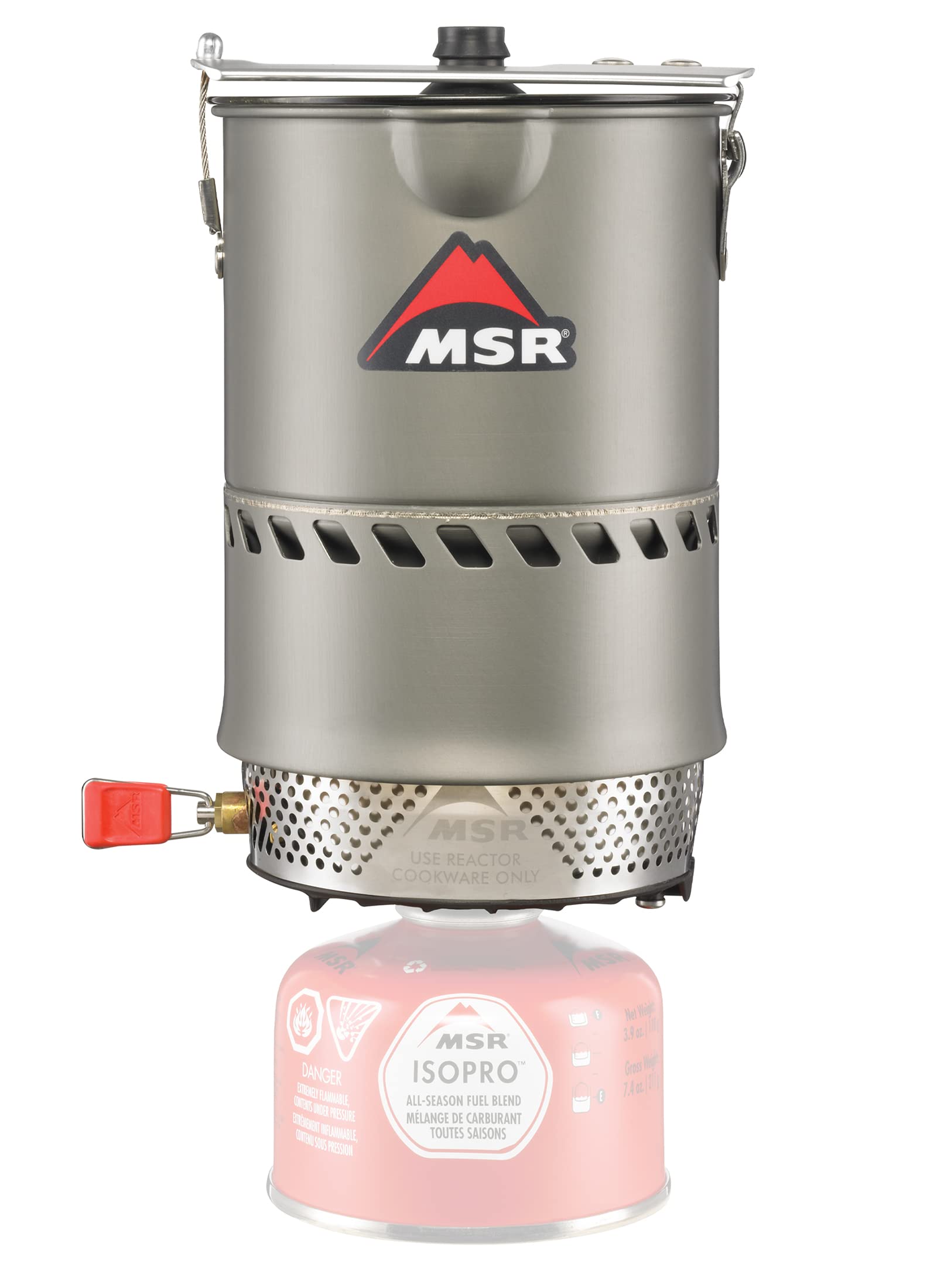 MSR Reactor Windproof Camping Stove System - Lightweight Backpacking Stove for Outdoor Cooking, Hiking & Survival Gear | Perfect for Camping, Mountaineering & Emergency Preparedness