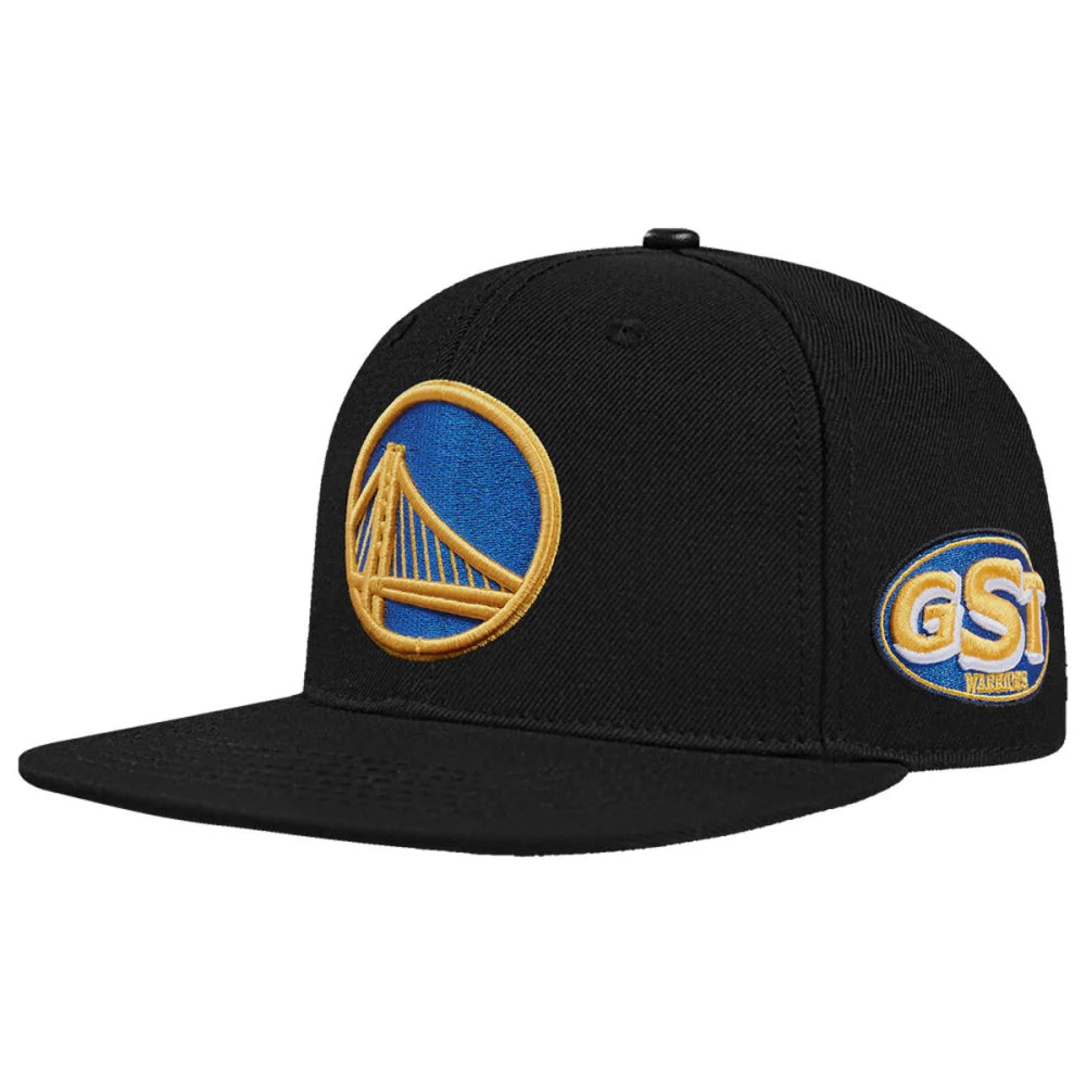 Pro Standard Golden State Warriors Unisex Fast Lane Wool Snapback Hat - Black | NBA Fan Gear, Casual Streetwear & Sports Accessories for Men and Women