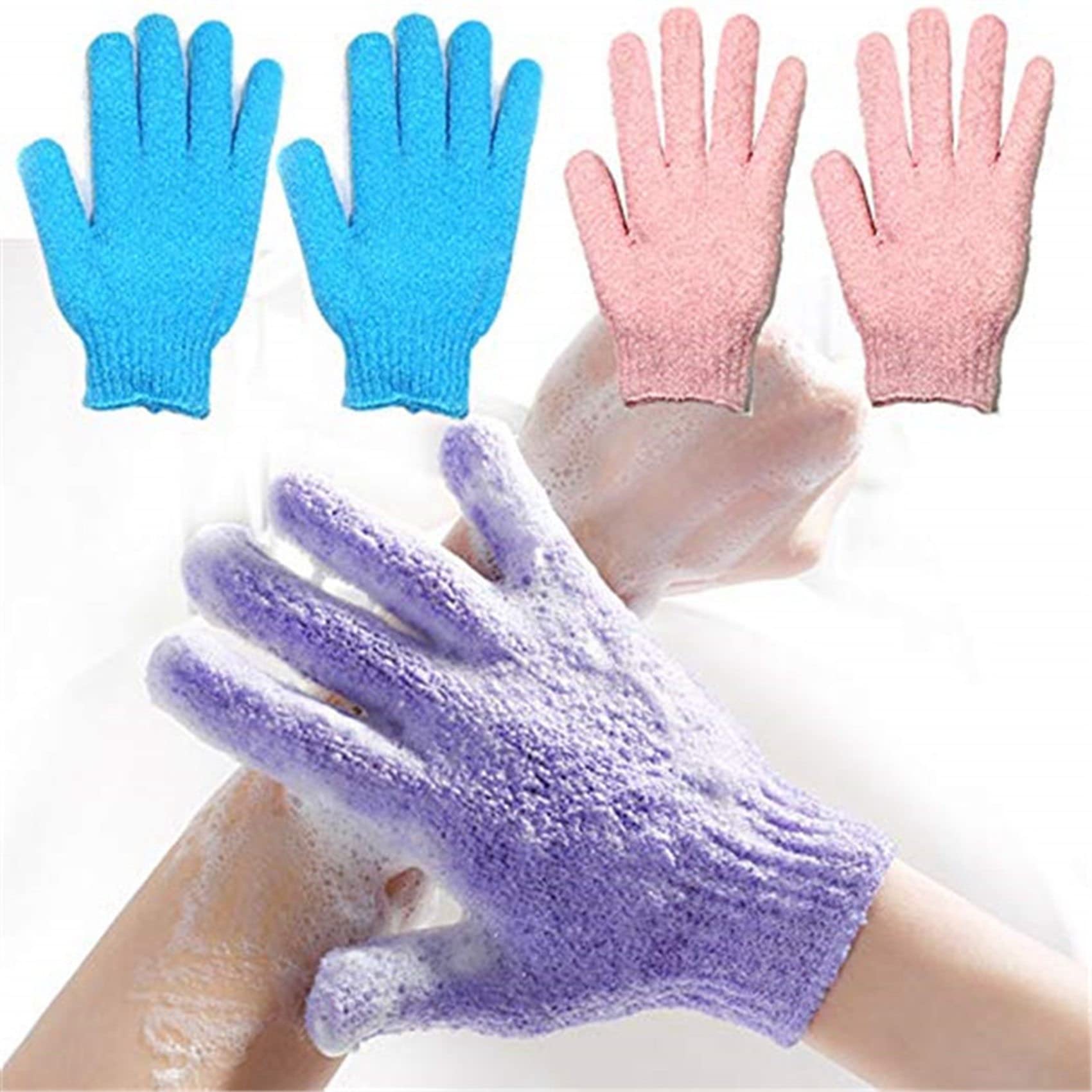 Exfoliating Bath Gloves for Shower & Spa - 8 Pair Pack - Body Scrubber & Massage Gloves for Deep Cleansing & Skin Renewal - Perfect for Exfoliation, Dead Skin Removal & Relaxing Home Spa Treatments