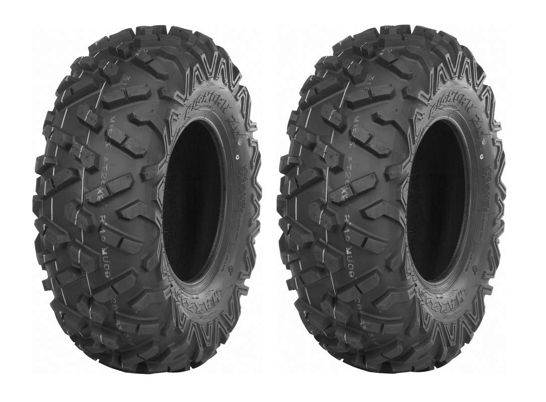 Maxxis Bighorn 2.0 ATV Tires 25x8-12 Front - Compatible with 2002 Arctic Cat 375 | Off-Road, Mud, Trail Riding & Hunting Accessories