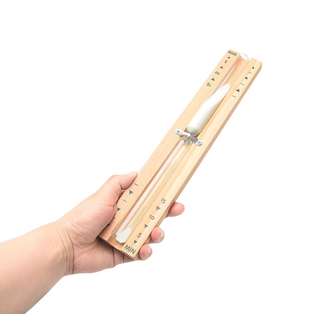 Fiacvrs 15-Minute Sauna Timer - Heat Resistant Wooden Hourglass Sand Timer for Steam Room & Spa, Perfect for Sauna Sessions, Yoga, and Relaxation Therapy