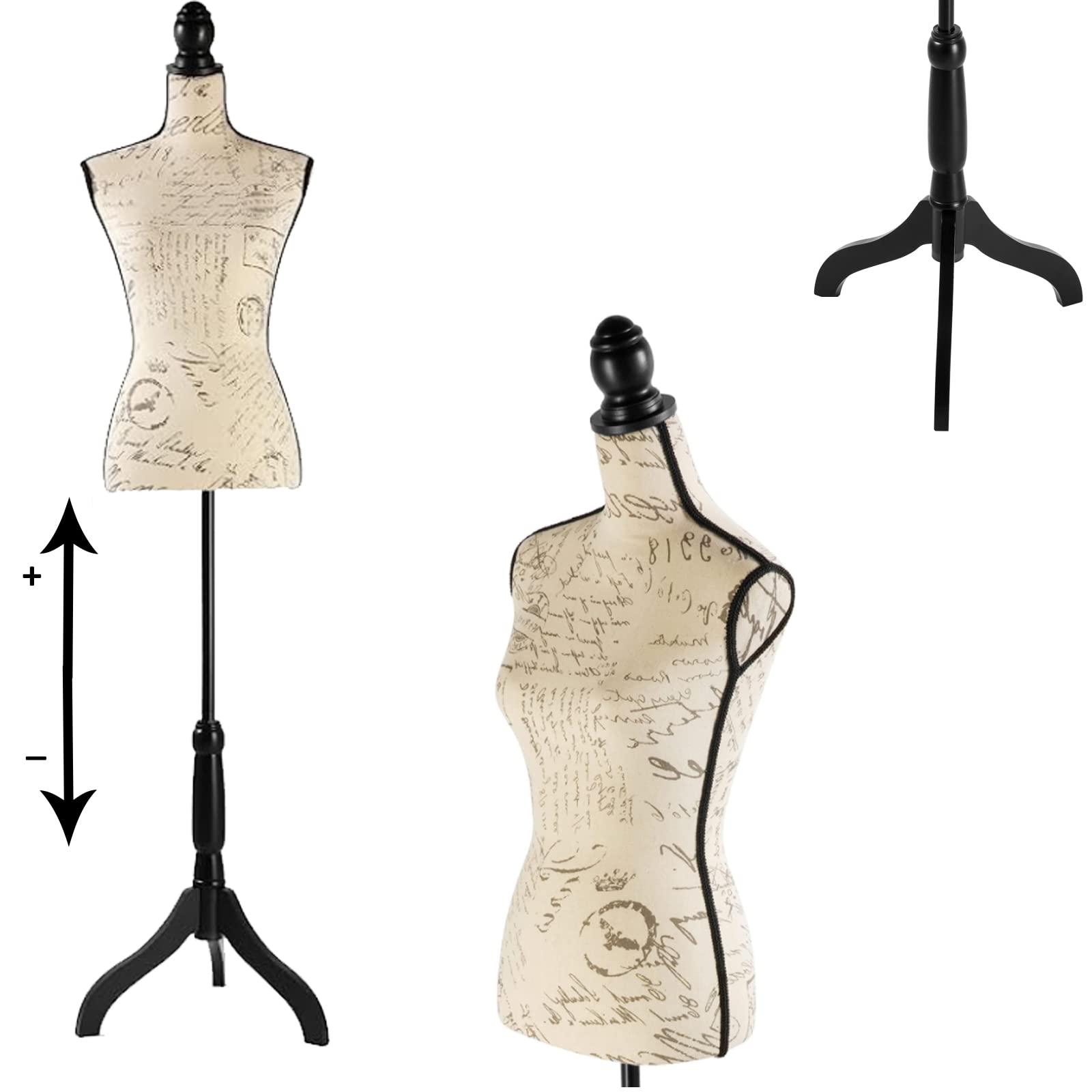 Adjustable Female Dress Form Mannequin 52-64