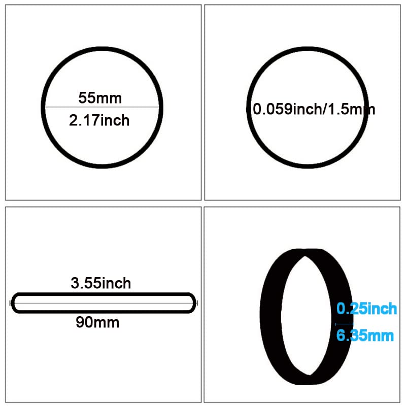 #64 Rubber Bands - 120 Pieces (0.6lb) Black Elastic Office Bands for File Folders, Litter Box, Mail & Packaging - Heavy Duty Rubber Bands for Office, Home & DIY Projects