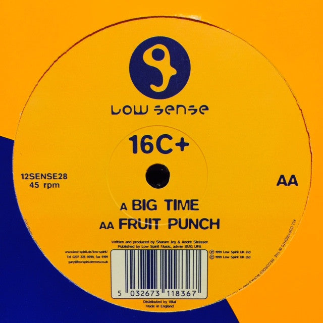 16C+ Big Time / Fruit Punch 12 12SENSE28 Low Sense - Refreshing Energy Drink for Workouts, Gaming & Outdoor Activities
