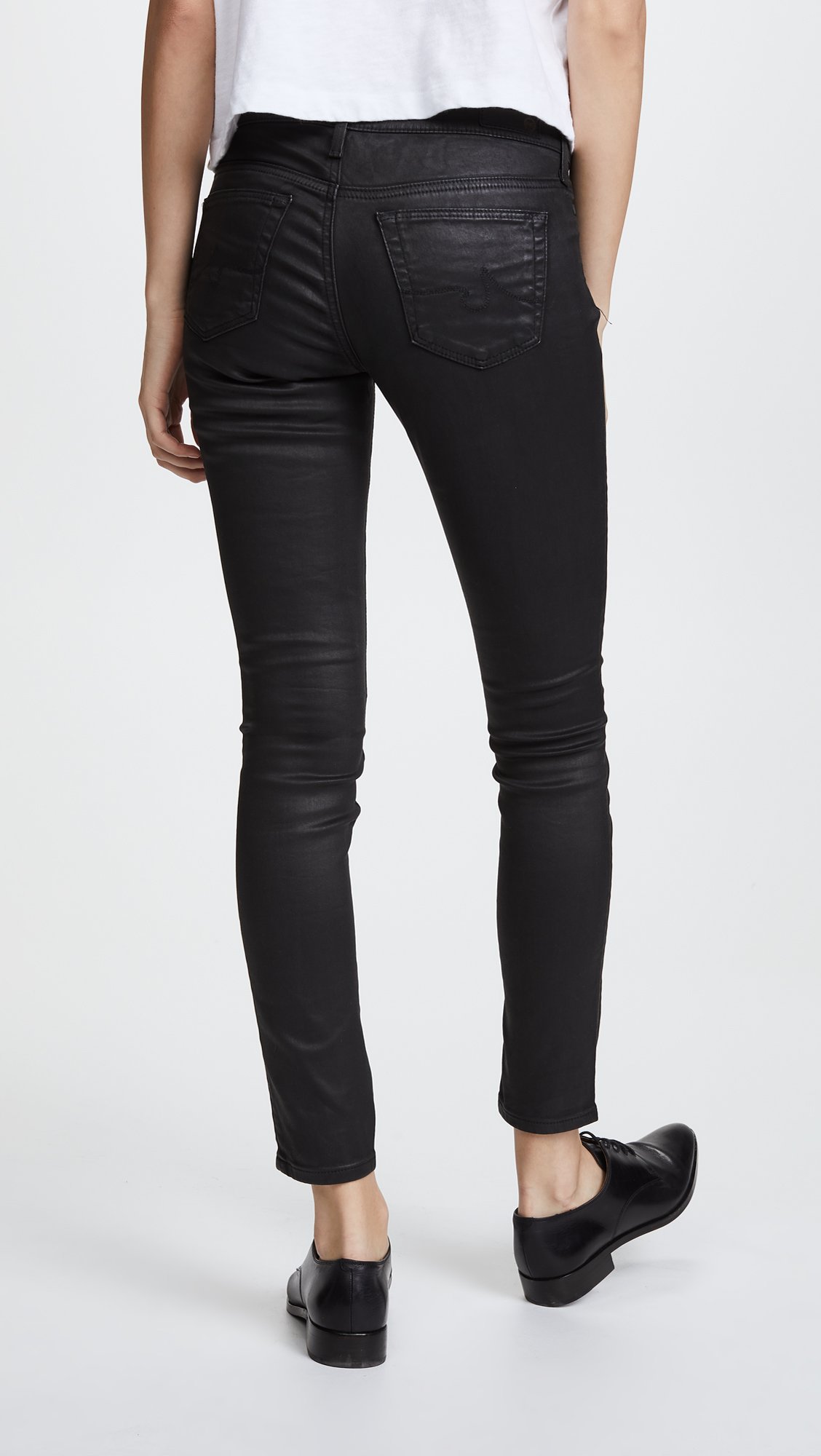 AG Adriano Goldschmied Women's High-Rise Ankle Skinny Jeans - Stretch Denim Leggings for Casual Wear & Everyday Comfort