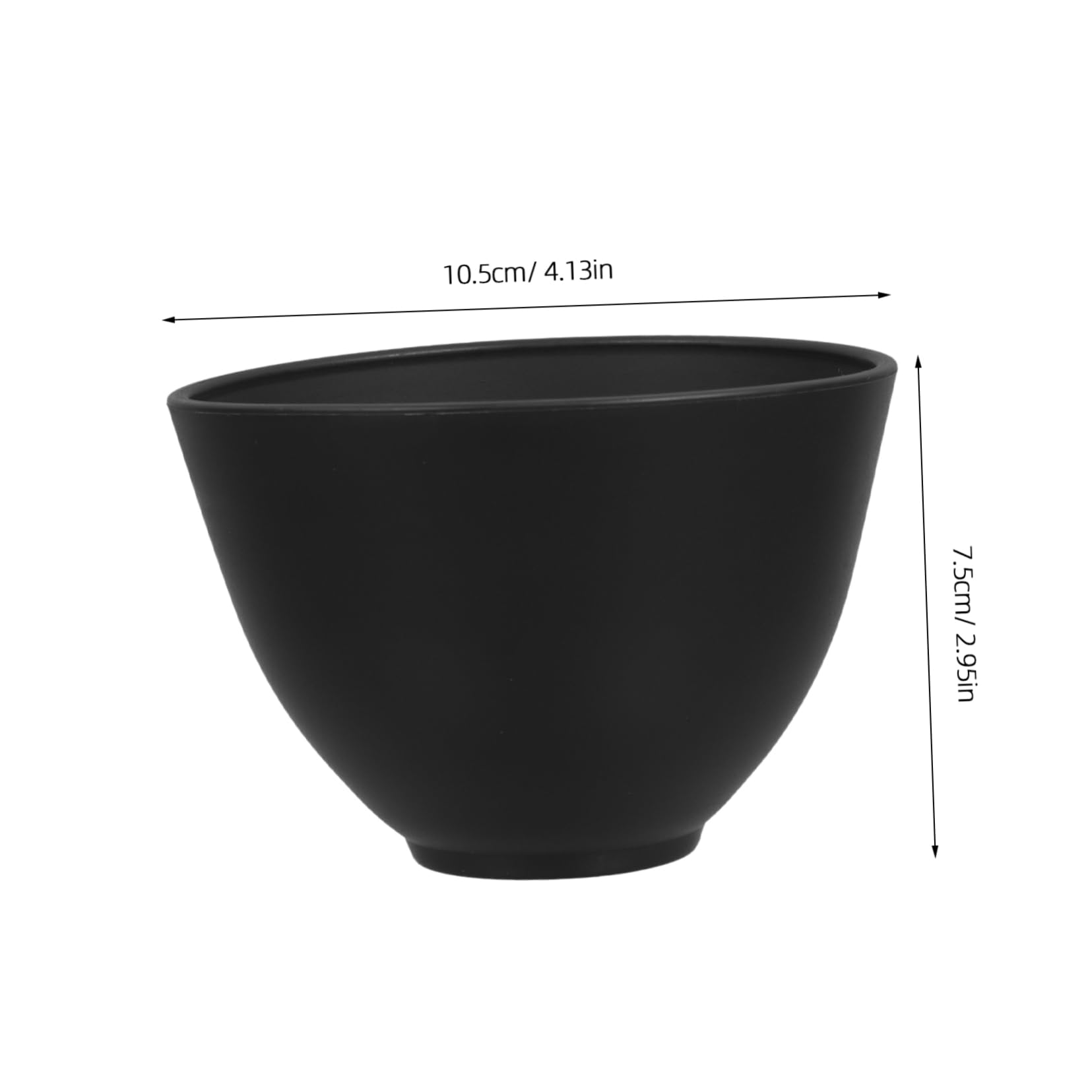 1 Set Black PP Silicone Facial Mask Mixing Bowl - DIY Skin Care Blender for Peel Off Masks, Facemask Application & Skincare Routine - Perfect for At-Home Spa, Beauty Treatments & Professional Salon Use