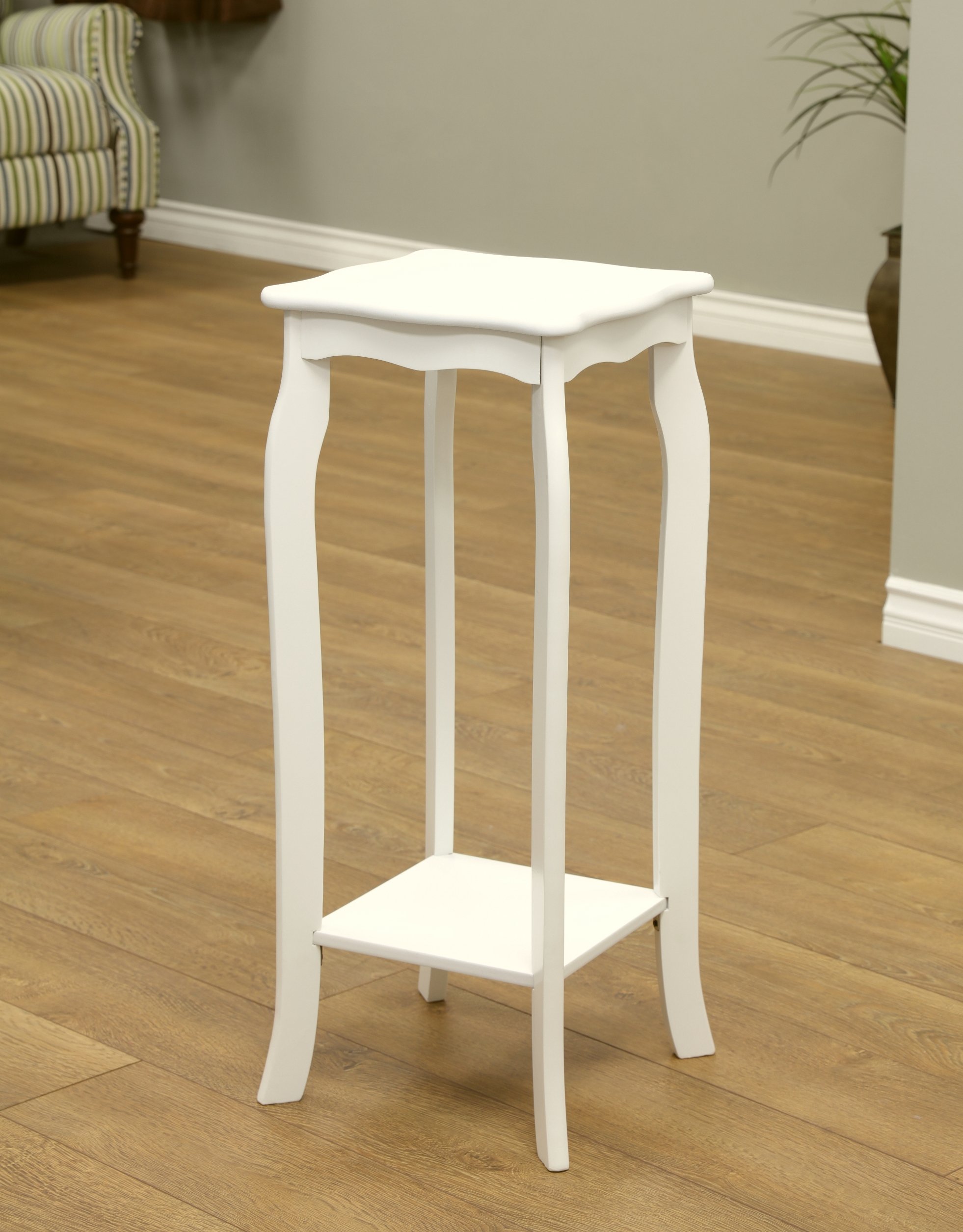 Frenchi Home Furnishing Small Plant Stand - Indoor/Outdoor Decorative Flower Pot Holder for Living Room, Patio, Garden Decor