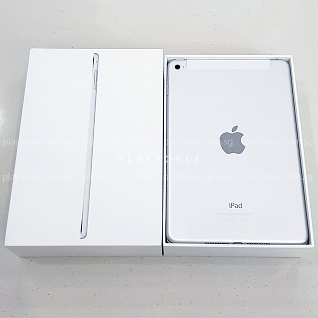 Apple iPad Mini 4 (128GB, Wi-Fi + Cellular, Silver) - Compact Tablet for Work, Travel & Entertainment | Fast Performance & Retina Display