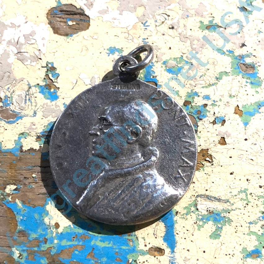Vintage Sterling Silver Devotional Pendant Charm - Religious Jewelry for Necklace & Bracelet - Perfect for Prayer, Meditation & Spiritual Gifts