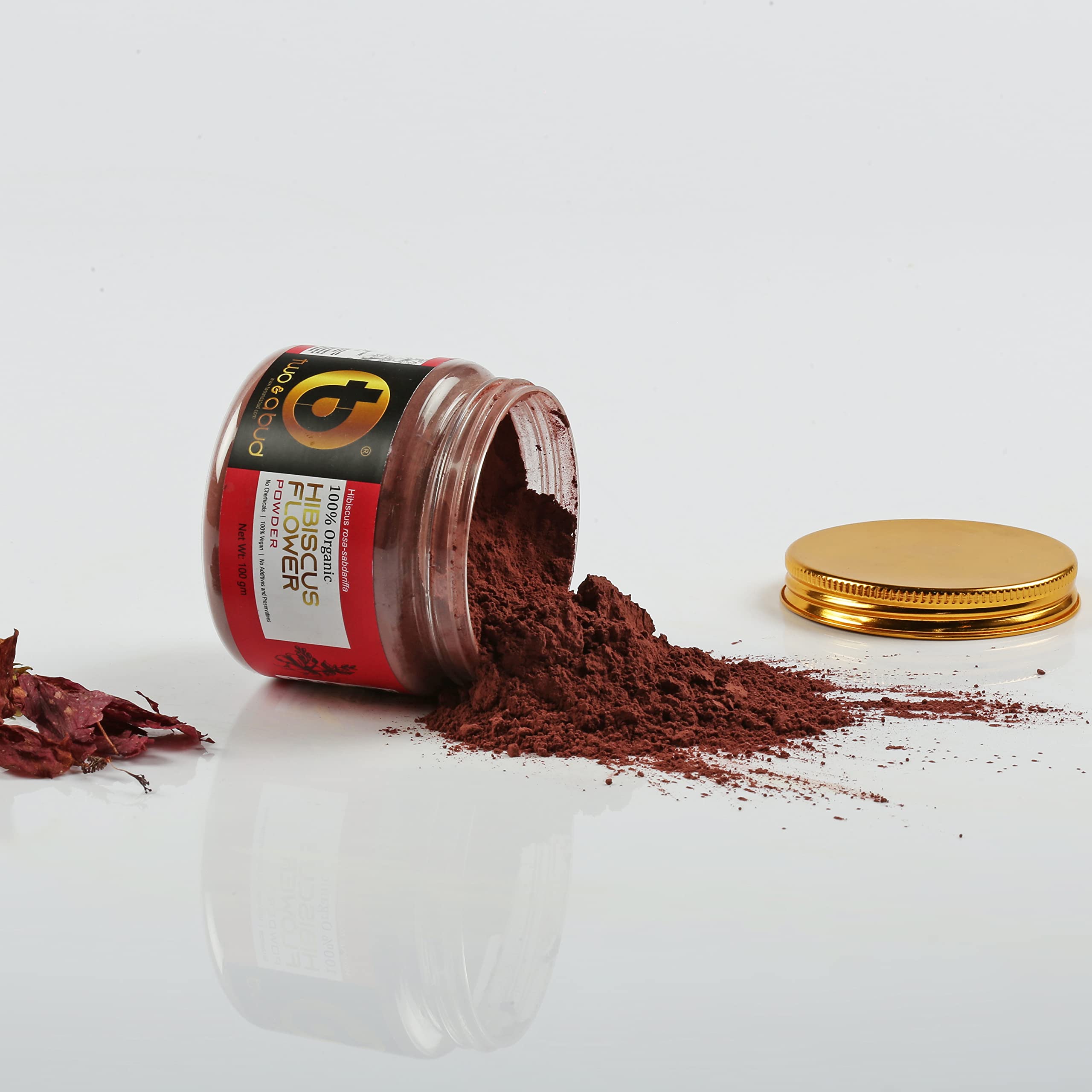 100% Organic Hibiscus Flower Powder for Skin & Hair Care - Pure & Natural Face Cleanser & Hair Treatment for Men & Women (100g) - Perfect for DIY Beauty Masks, Scrubs & Natural Hair Growth Solutions