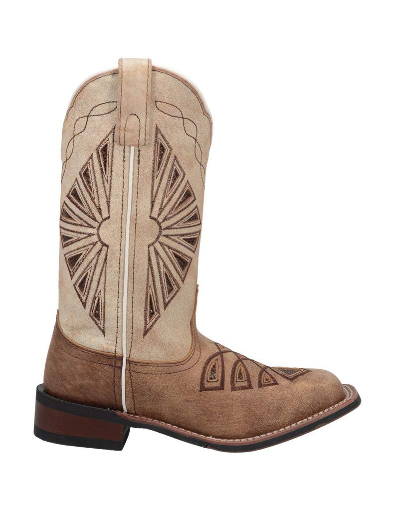 Laredo Women's Kite Days Embroidery Square Toe Casual Boots - Mid Calf Western Boots with 1-2