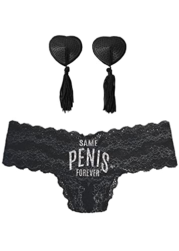 Black Thong/Pasties Set