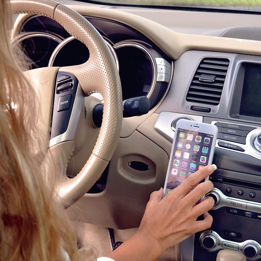 EasyHold Magnetic Cell Phone Holder - Universal Mount for All Phone Sizes (iPhone & Android) - Strong Adhesive for Desk, Wall & Car Dashboard - Perfect for Home Office, Kitchen & Road Trips