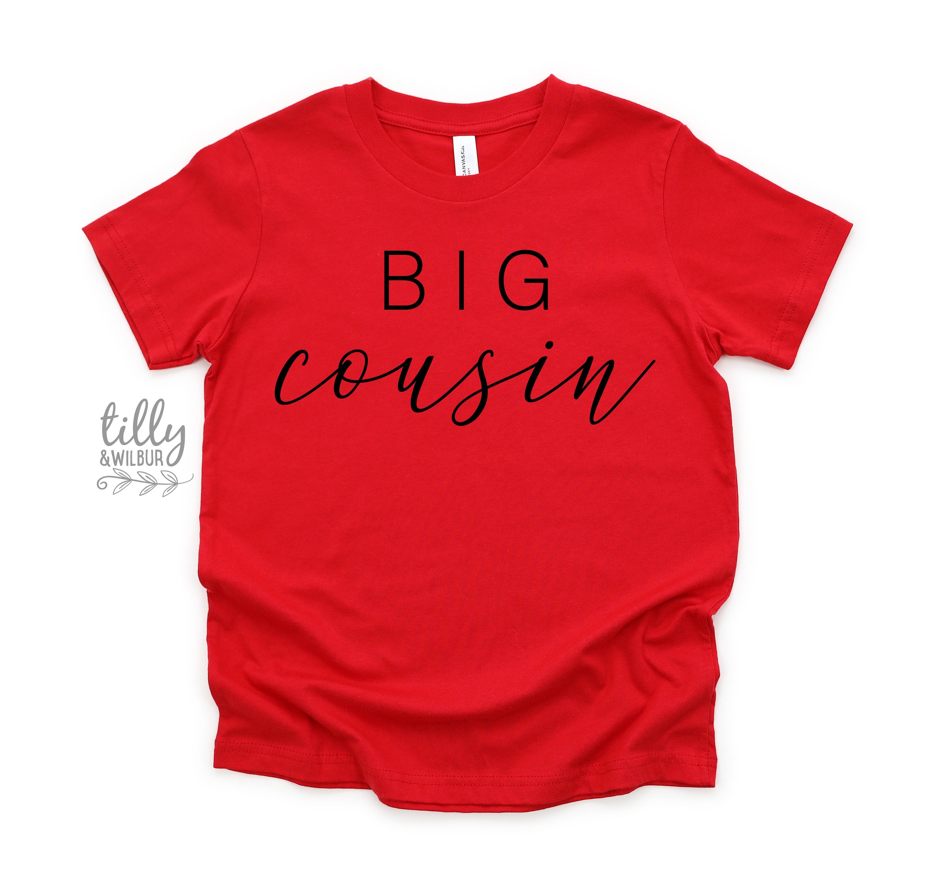 Big Cousin Graphic T-Shirt - Comfortable Cotton Tee for Men & Women - Perfect for Family Reunions, Casual Outings & Gifts