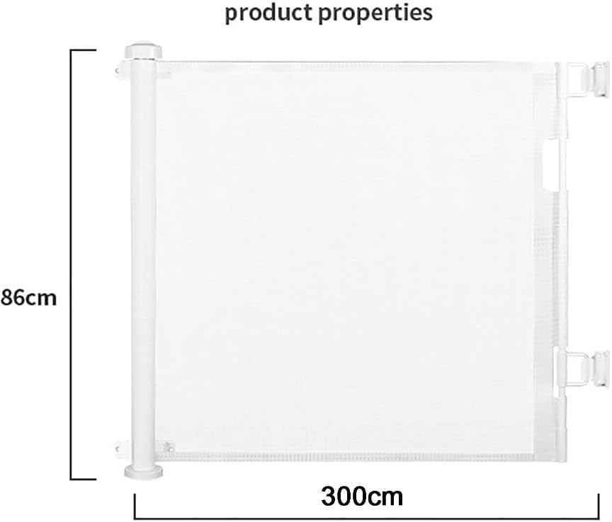 Stair Safety Net for Dogs - 3M (300cm) Black Pet Stair Railing Protection & Fence Barrier - Perfect for Baby Proofing, Home Safety, and Pet Protection