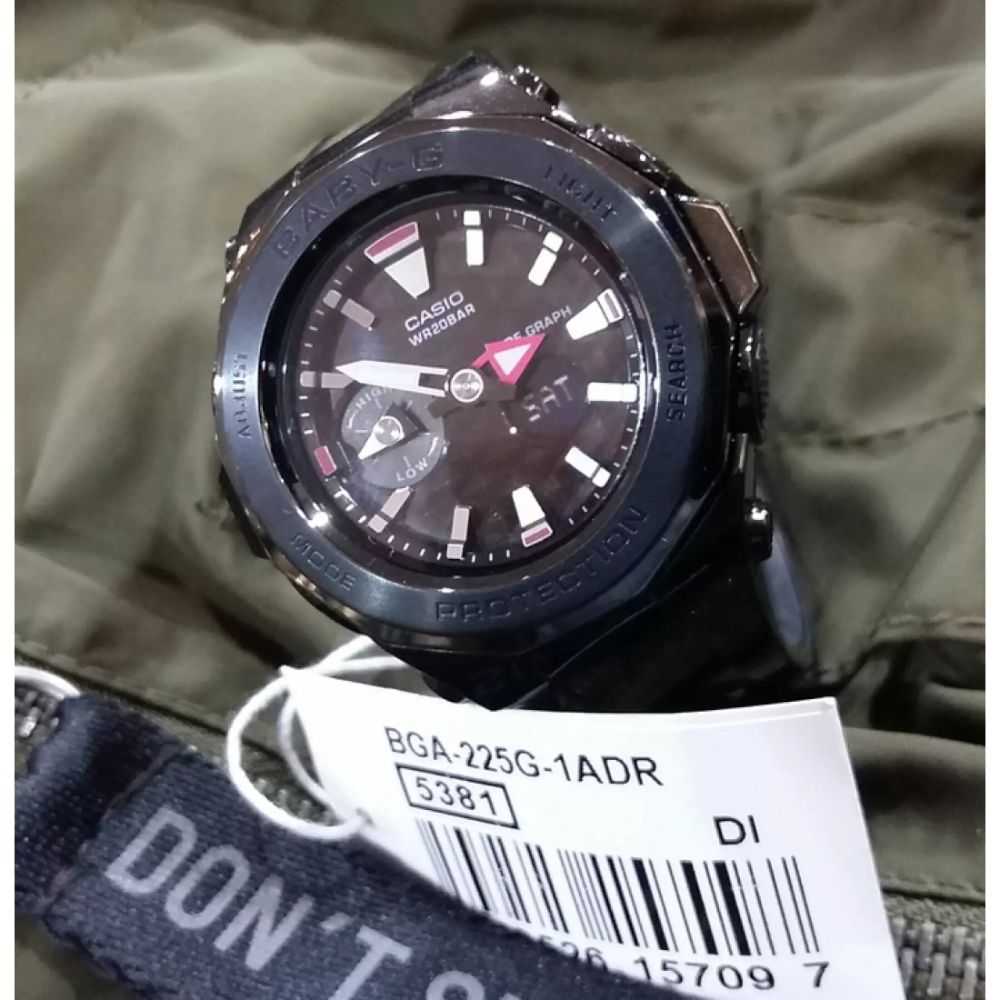 Casio Baby-G BGA-225G-1ADR Digital Sport Watch for Women - Shock Resistant, Water Resistant, LED Light - Perfect for Running, Swimming & Outdoor Activities