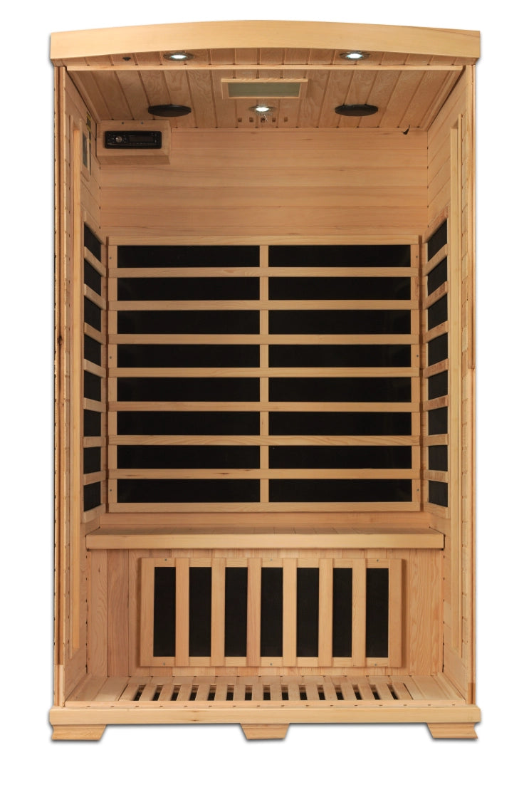 Amanda Pro 6 2-Person Near Zero EMF FAR Infrared Sauna for Home Relaxation & Detox - Perfect for Wellness & Pain Relief