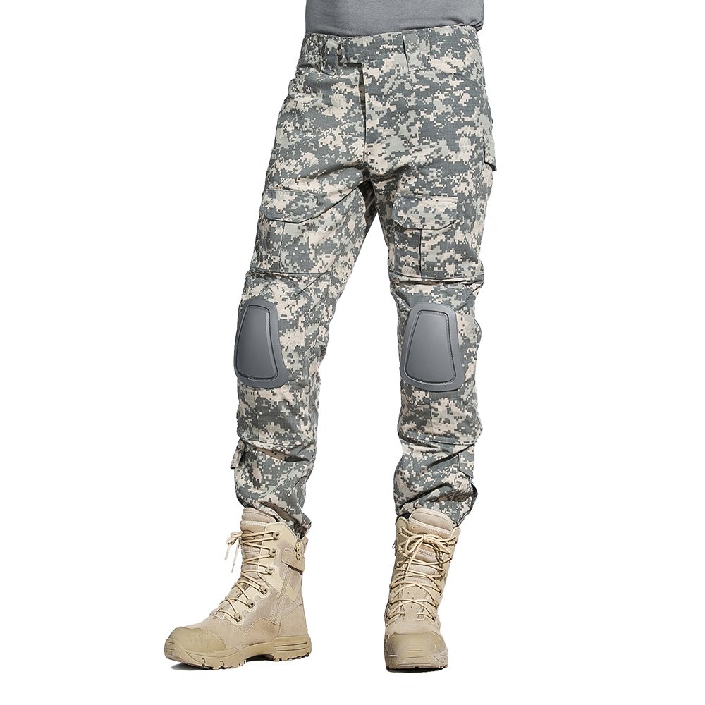SINAIRSOFT Tactical Pants & Shirt Set with Knee Pads - Army Airsoft Combat BDU Uniform for Outdoor Training, Hunting & Paintball - Durable Military Gear for Men