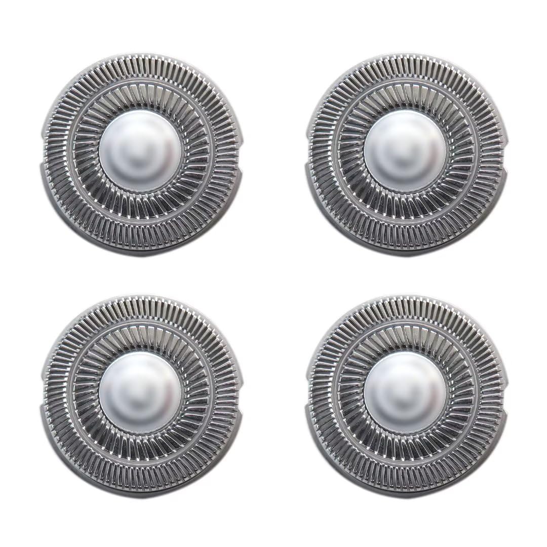 4PCS Replacement Shaver Heads for Skull Shaver Pitbull Gold PRO - Compatible Replacement Blades for Men's Electric Razor - Perfect for Travel, Home & Gym Use