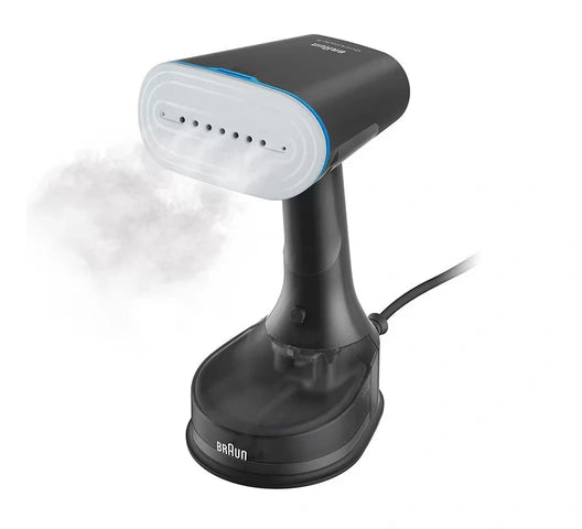QuickStyle 5 Garment Steamer GS 5031 - Powerful Handheld Clothes Steamer for Wrinkle Removal, Black & Blue - Perfect for Travel, Home, and Professional Use