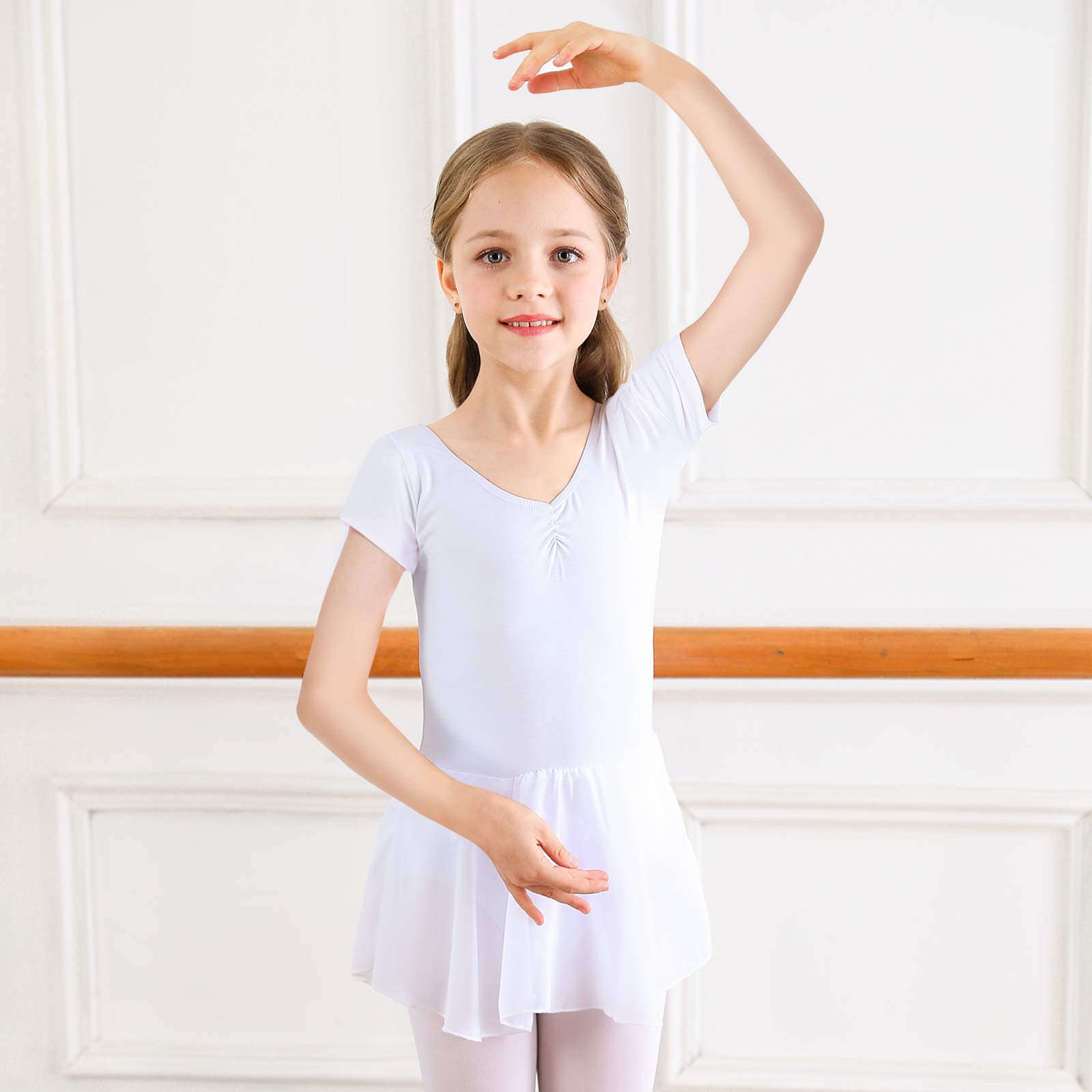 Bezioner Ballet Dance Dress Leotards & Skirts for Girls - Toddler Dance Costumes Outfit for Kids - Perfect for Recitals, Performances & Practice