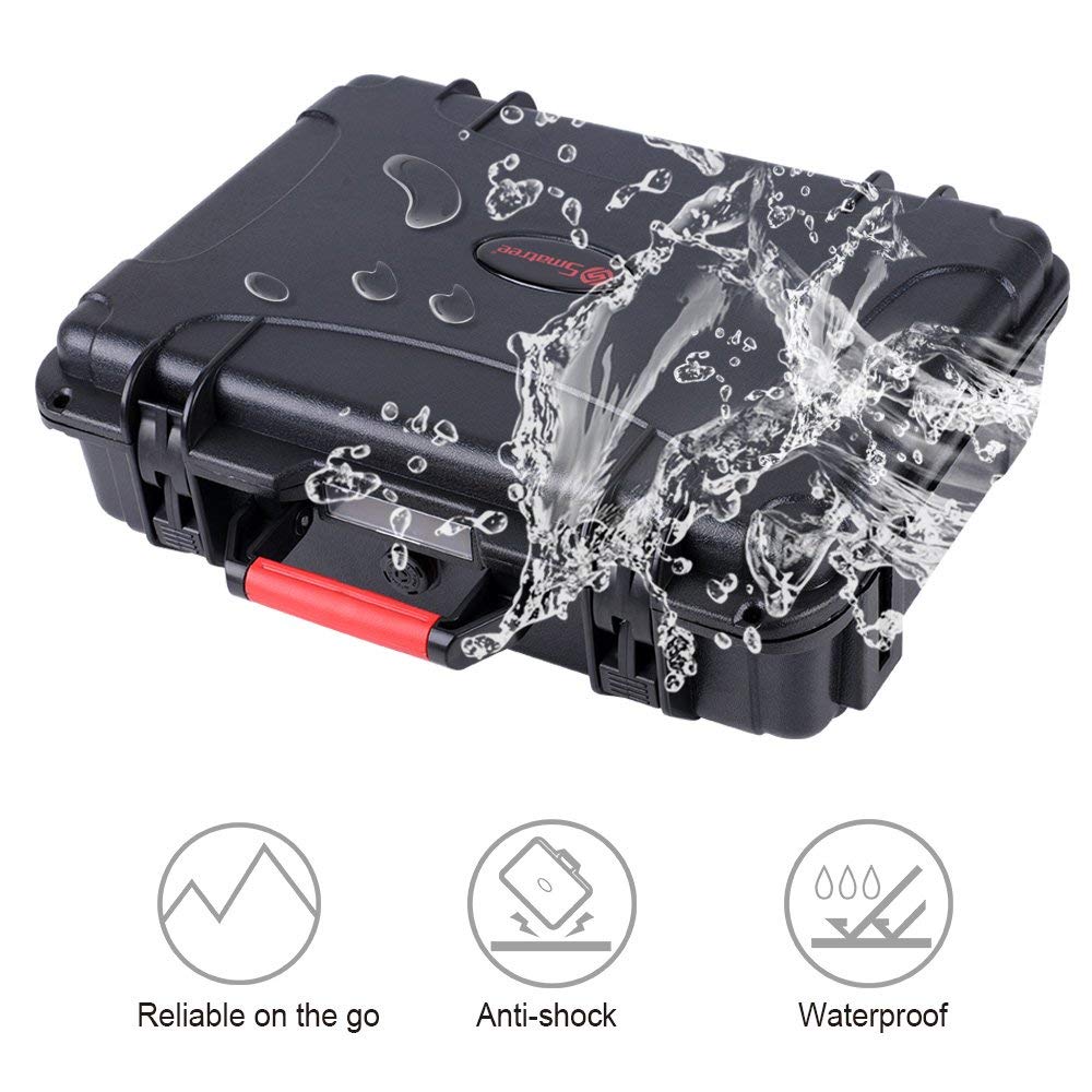 **Smatree Waterproof Carrying Case with Battery Charger for DJI Mavic Pro & Mavic Platinum – Durable Travel Storage for Drone Accessories & Outdoor Adventures**