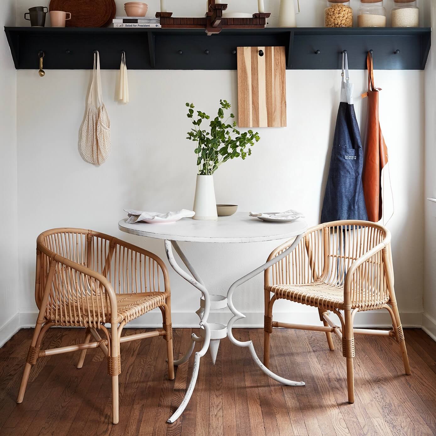 Handwoven Jakarta Rattan Dining Chair - Natural Wicker Chair for Indoor & Outdoor Dining, Patio, Garden, and Restaurant Use