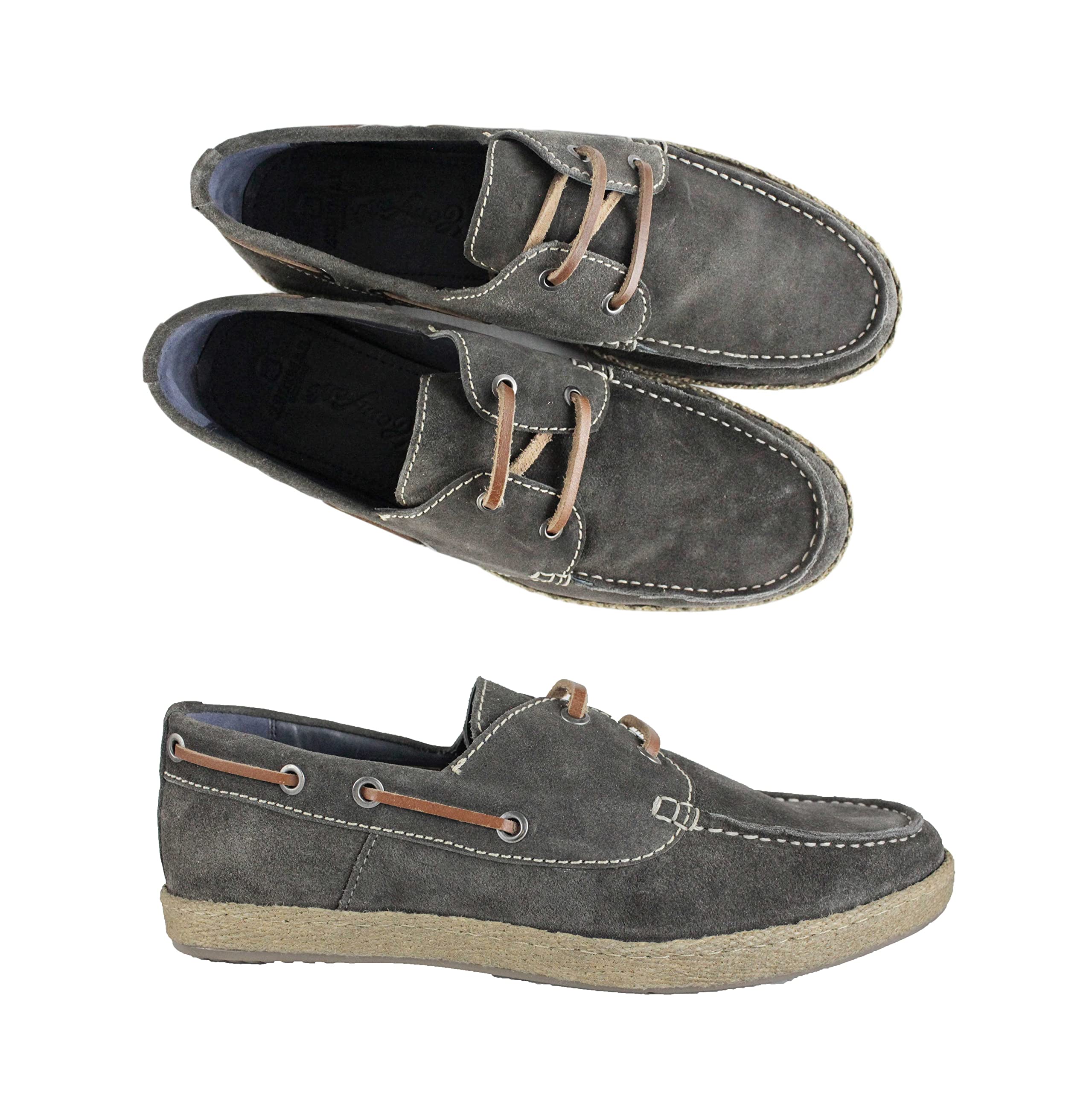 Zerimar Men's Genuine Leather Boat Shoes - Breathable Summer Moccasins for Men - Casual Slip-On Deck Shoes | Perfect for Sailing, Beach Outings & Summer Fashion