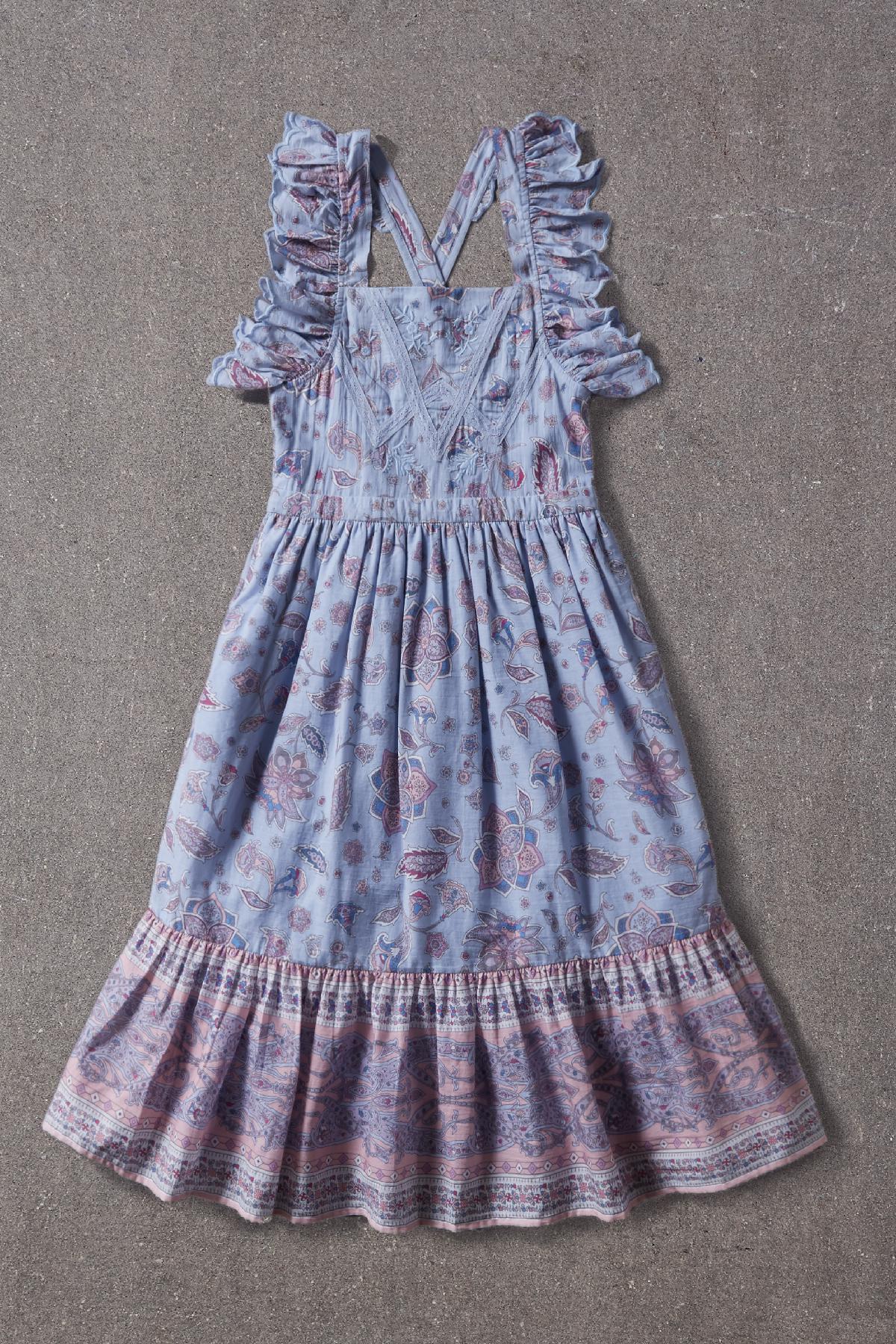 Girls Floral Paisley Dress - Nellystella Elina Size 3 | Cute Summer Outfit for Parties, School & Playdates