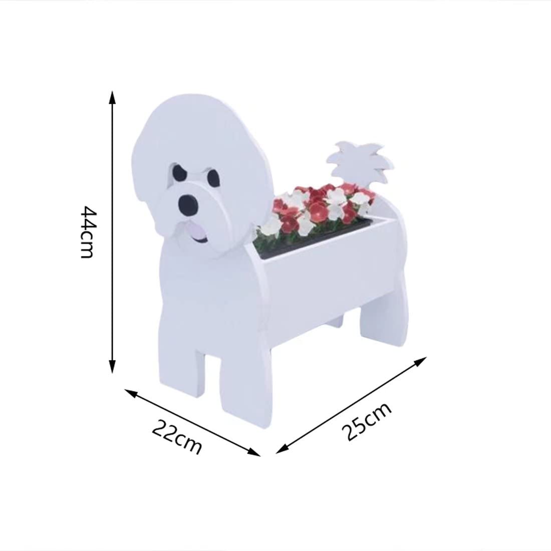 Cute Dog Shaped Planter - Large Cartoon Animal Flower Pot for Home, Office & Garden Decor - Perfect for Succulents, Herbs & Small Plants | Hikuma Dog Planter