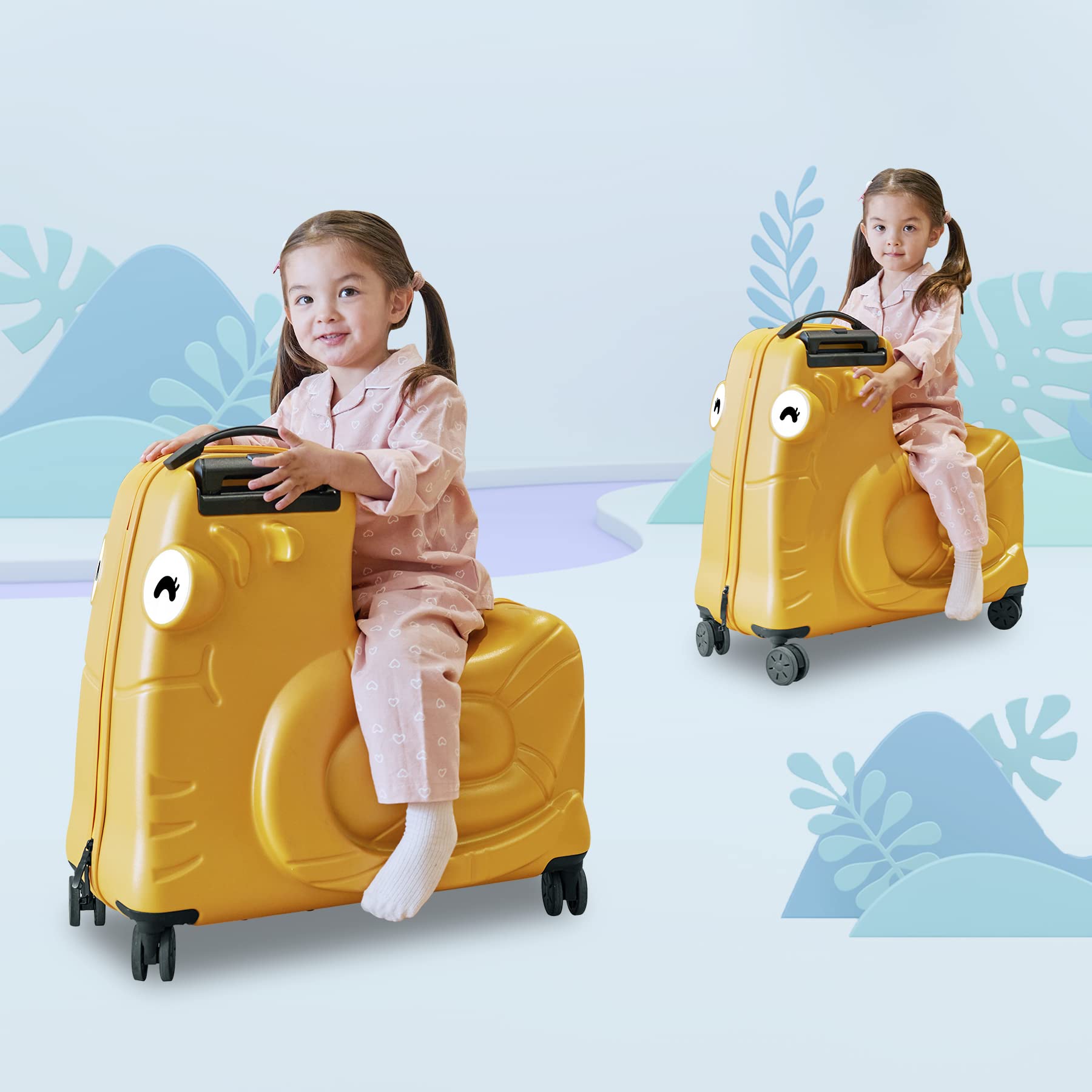 Kids Ride-On Luggage with Spinner Wheels - 22