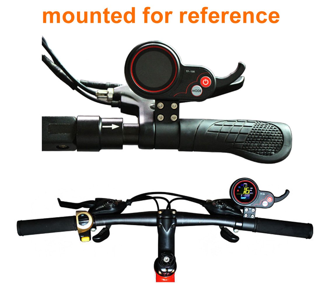 Electric Scooter LCD Display with Thumb Throttle Kit - Brushless Hub Motor Controller with Color LCD Battery Indicator - Perfect for Commuting & Urban Travel