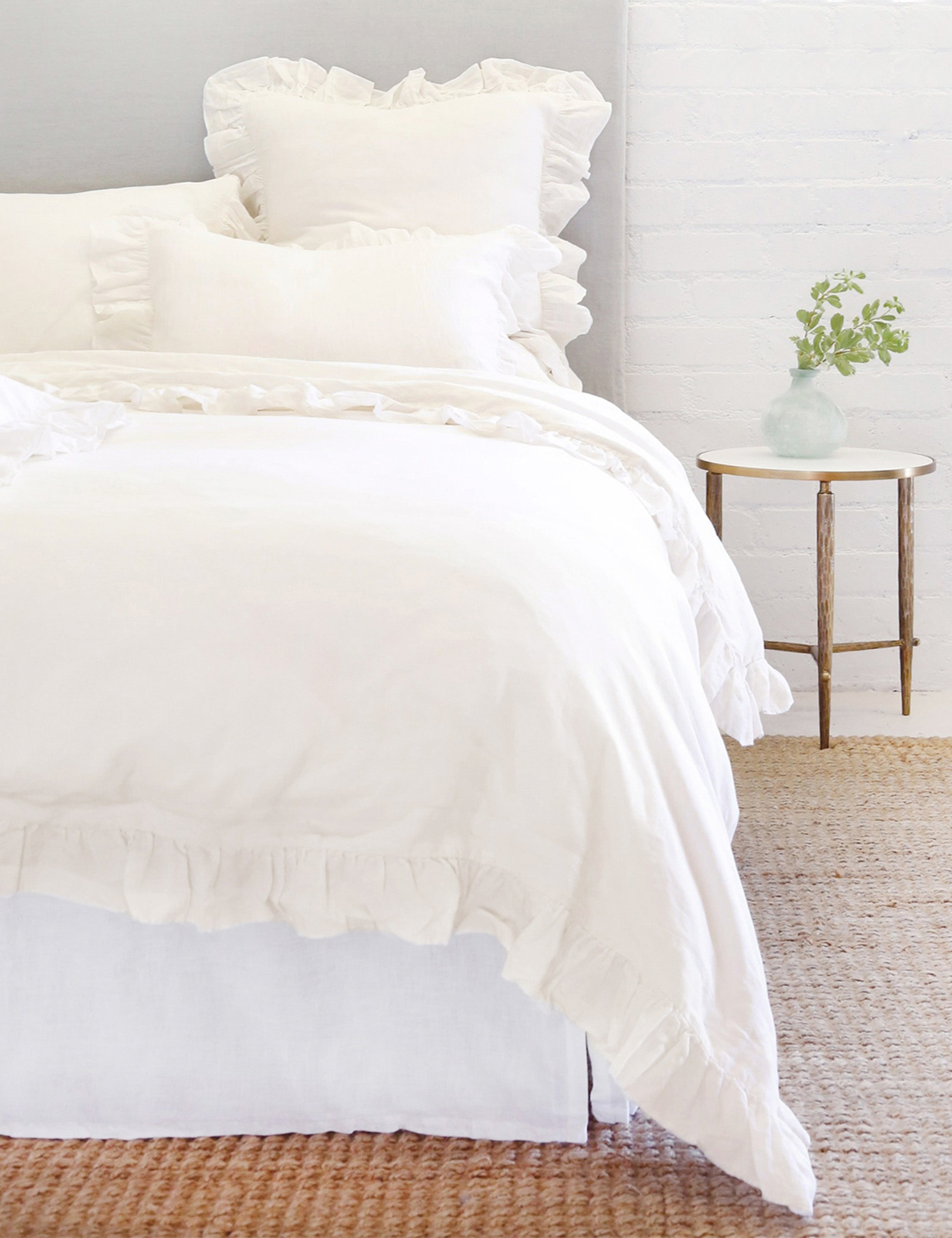 Premium Charlie Linen Duvet Cover Set by Pom Pom at Home - Soft & Breathable Bedding for Cozy Bedroom Decor - Perfect for Master Bedroom, Guest Room & Luxury Hotels
