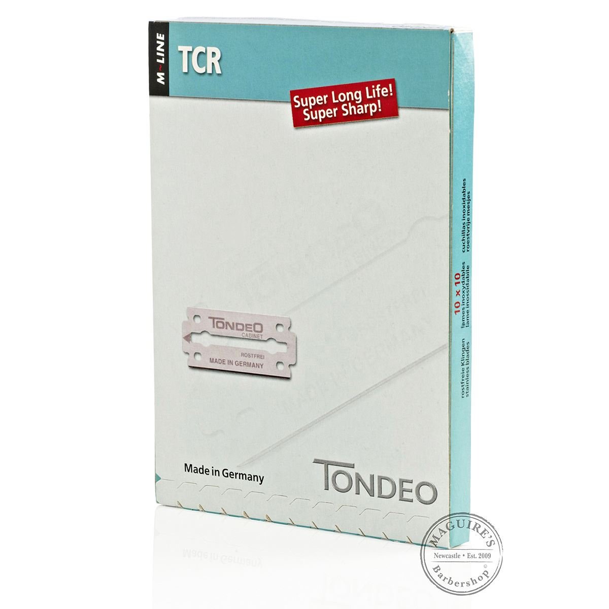 Tondeo TCR Replacement Blades 10-Pack for Hair Clippers - 0.055 kg - Professional Haircut & Grooming at Home or Salon
