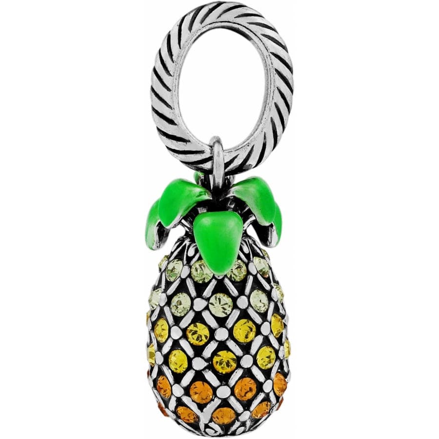 Aloha Pineapple Charm Necklace - Hawaiian Tropical Jewelry for Women - Perfect for Beach Vacations, Summer Parties & Luau Events
