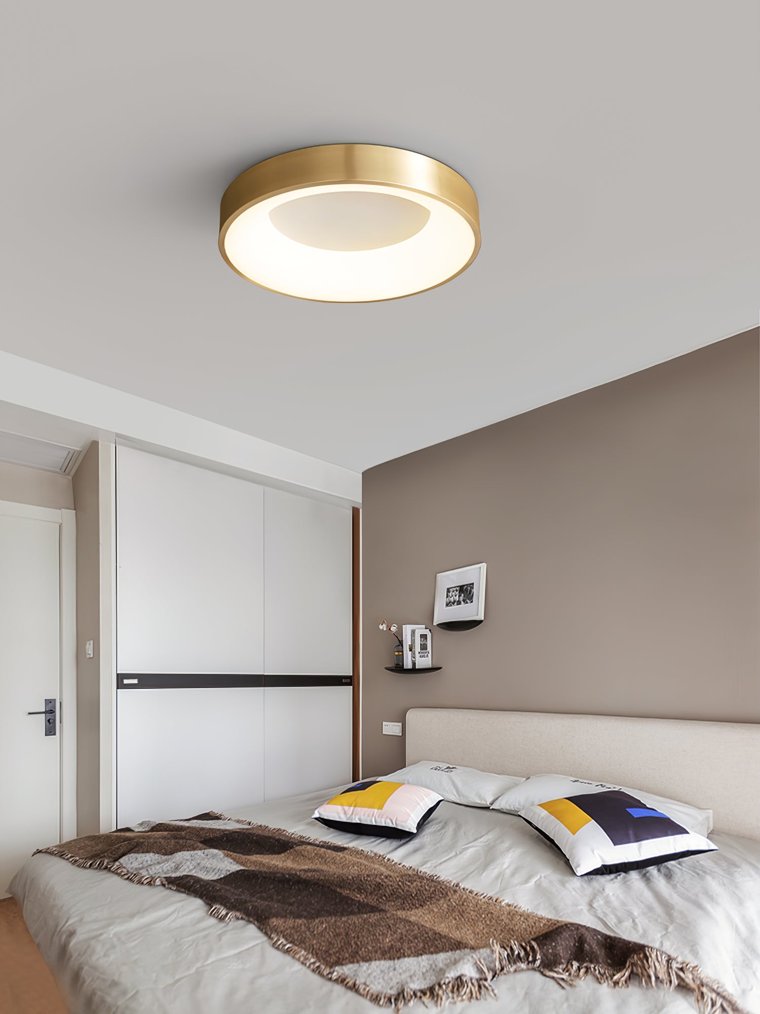 Lumenia Modern LED Ceiling Light Fixture - Energy Efficient Indoor Lighting for Living Room, Bedroom, Kitchen & Office - Dimmable Bright White Light