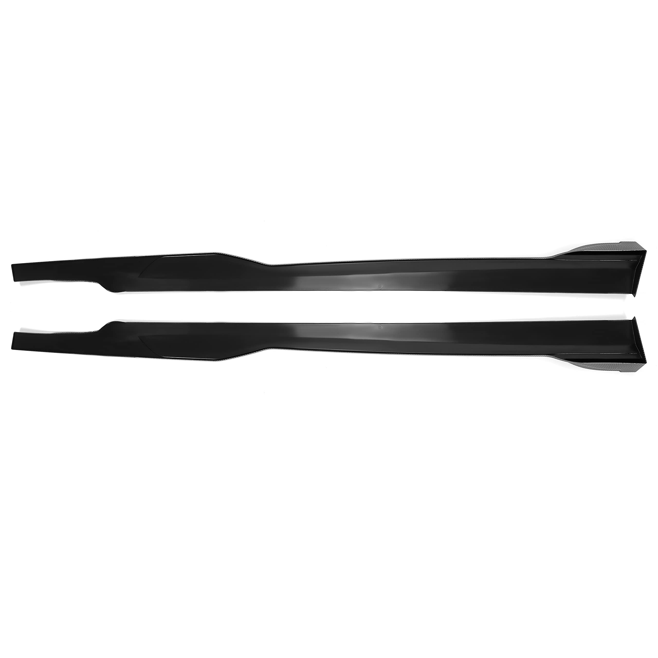 KUAFU Side Skirts for 2015-2023 Dodge Charger SRT Daytona Scat Pack R/T 392 GT - ABS Carbon Fiber Style Rocker Panel Guards & Body Kit Extensions - Perfect for Car Enthusiasts & Street Racing Upgrades